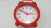 TABLE ALARM CLOCK RED SILICONE PLASTIC (OEM)